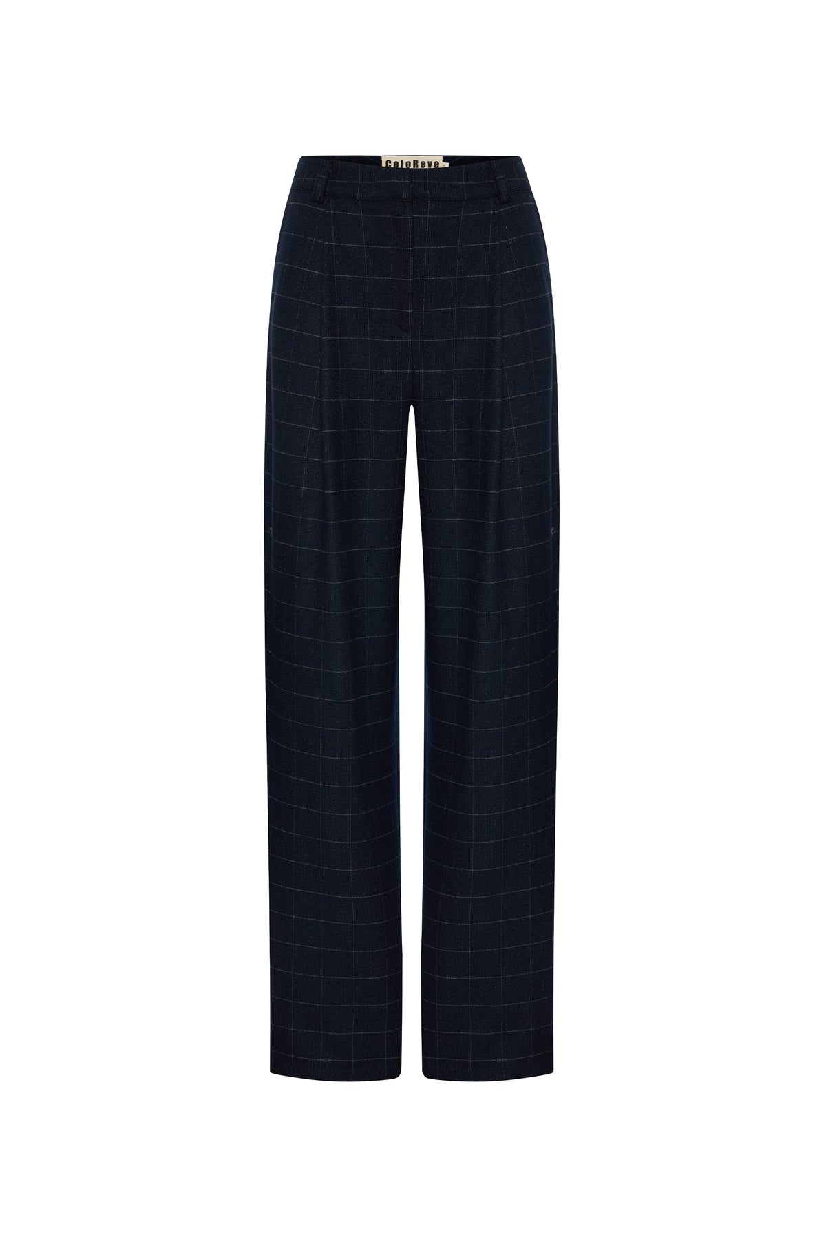 Carrot Pants - Blue Checked
