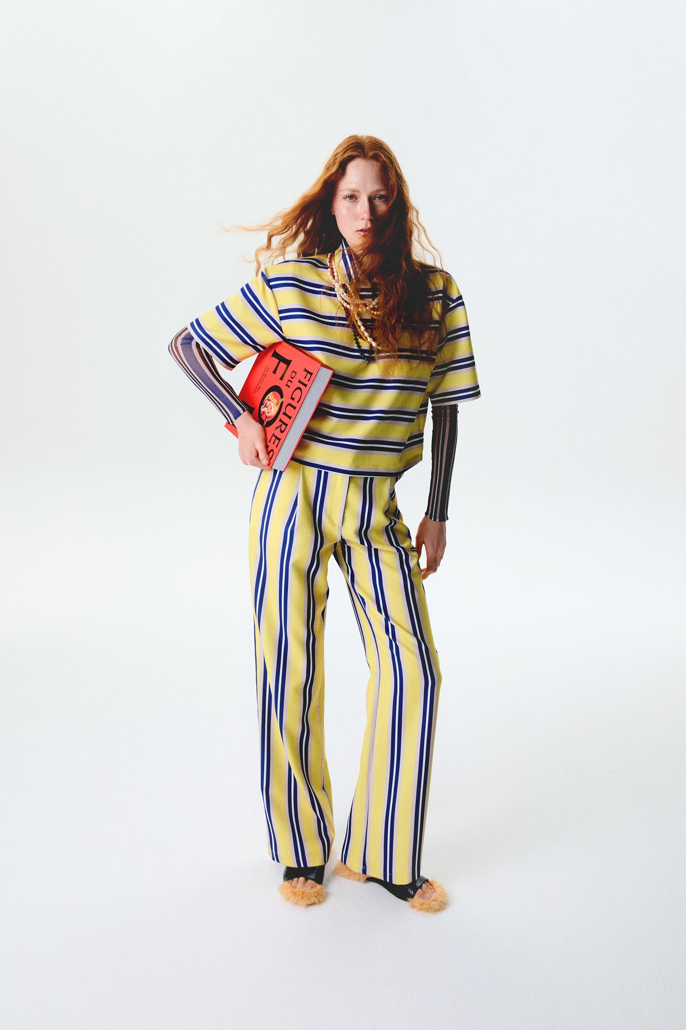 Yellow Striped Pants