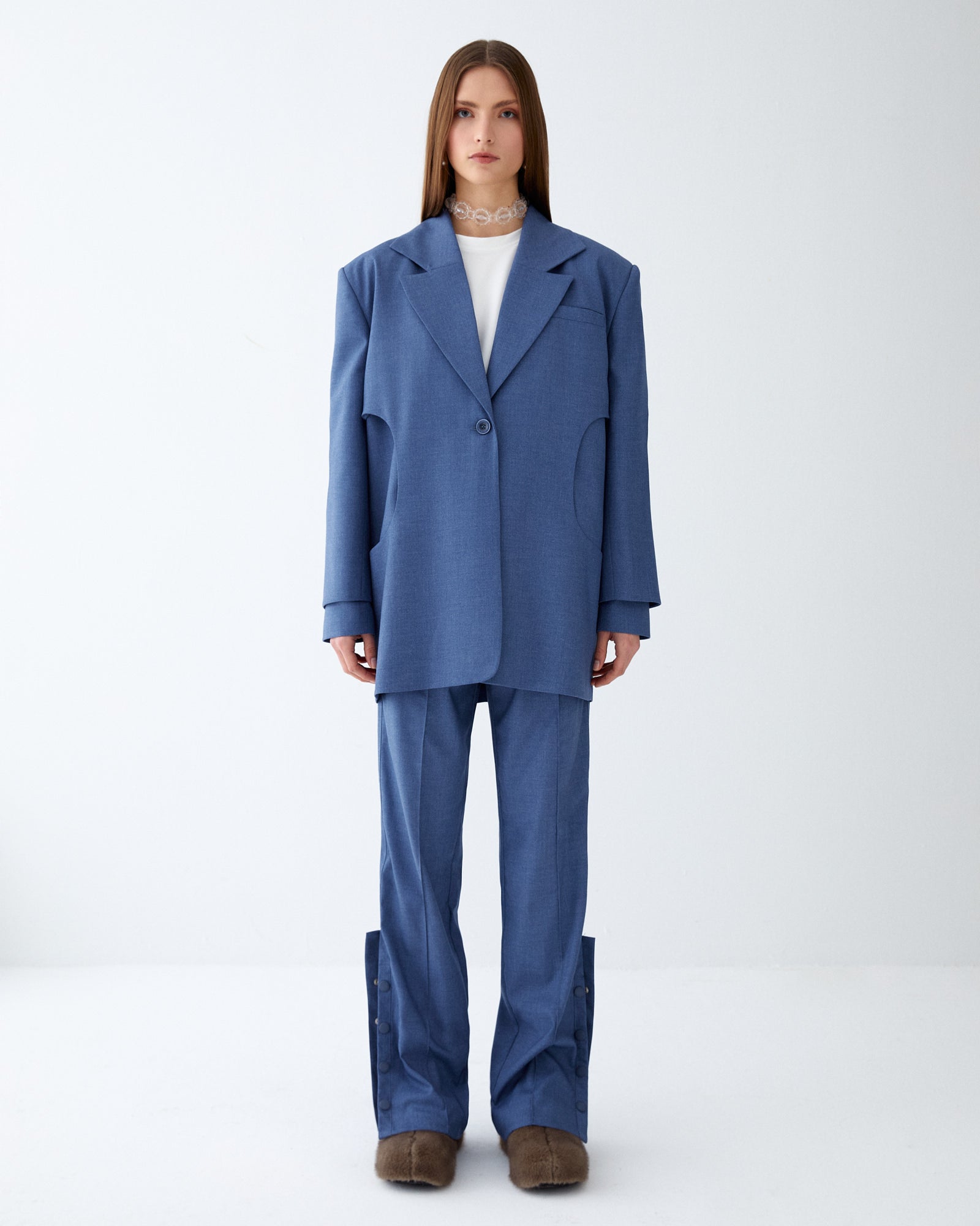 Blue Soft Sweat Pants