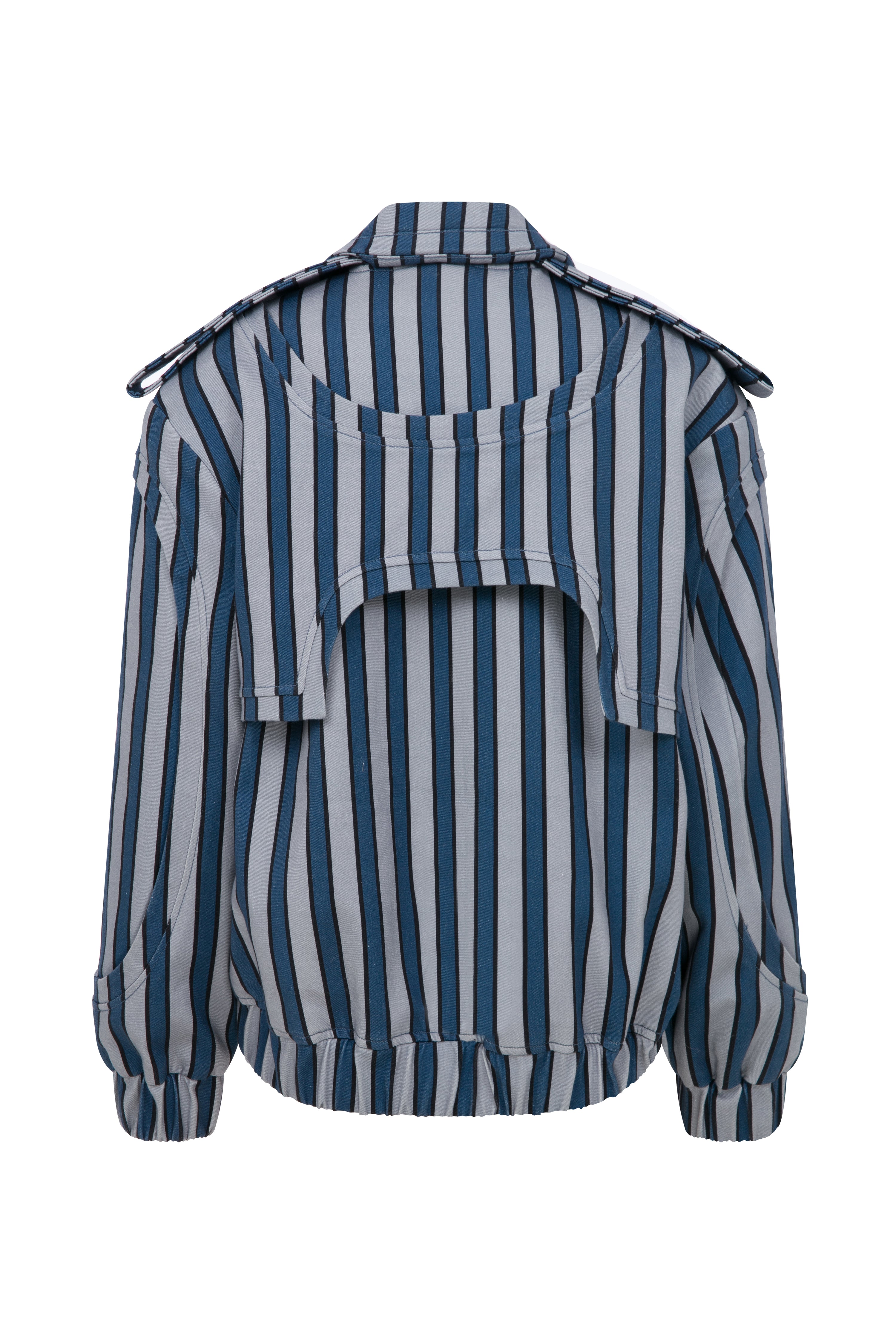 Striped Cave Biker Jacket