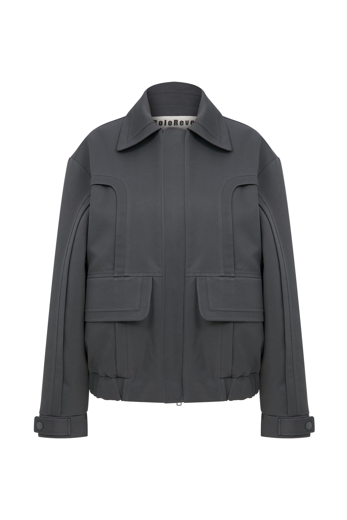 Grey Biker Jacket