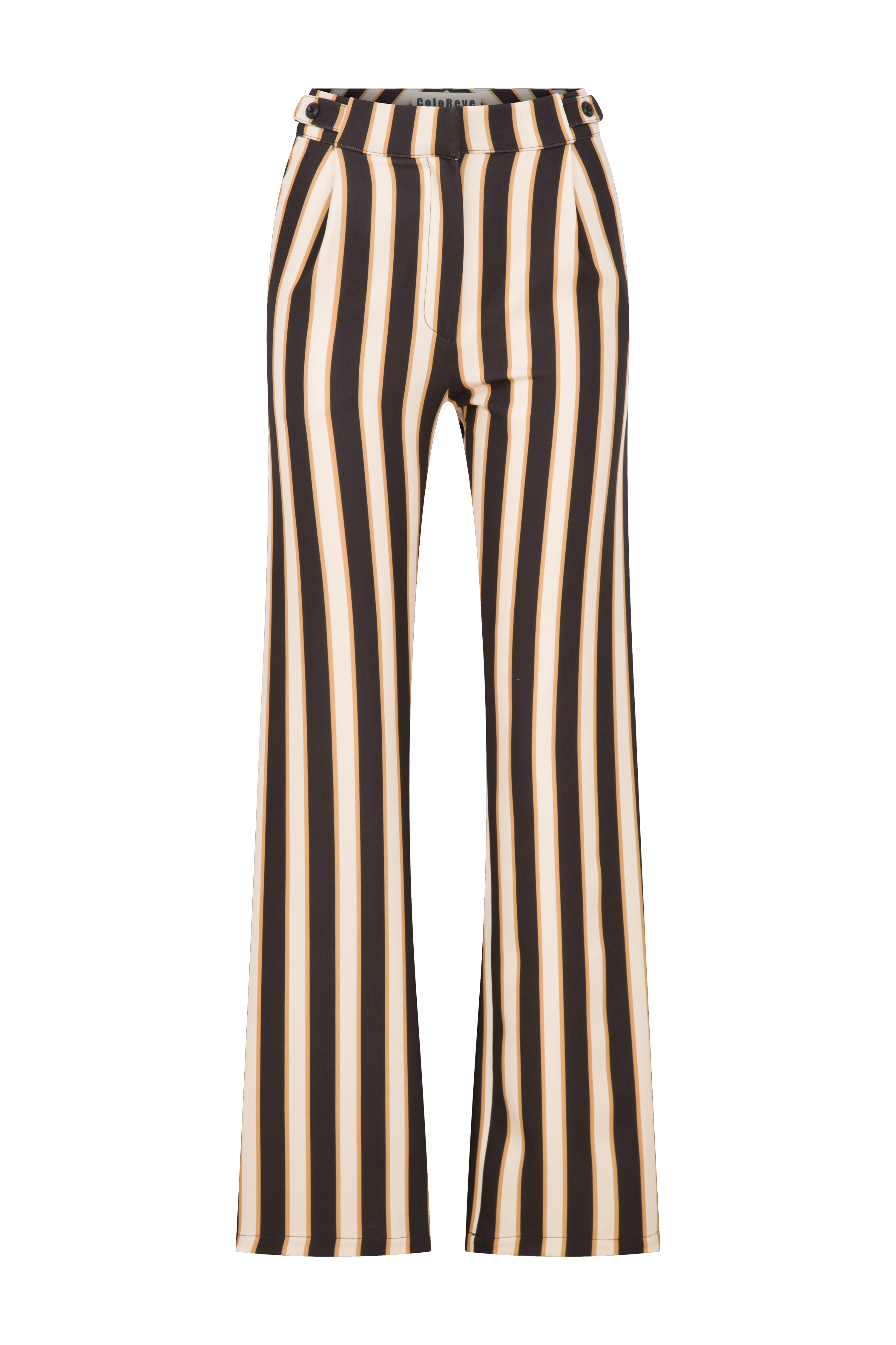 Brown Striped Pants