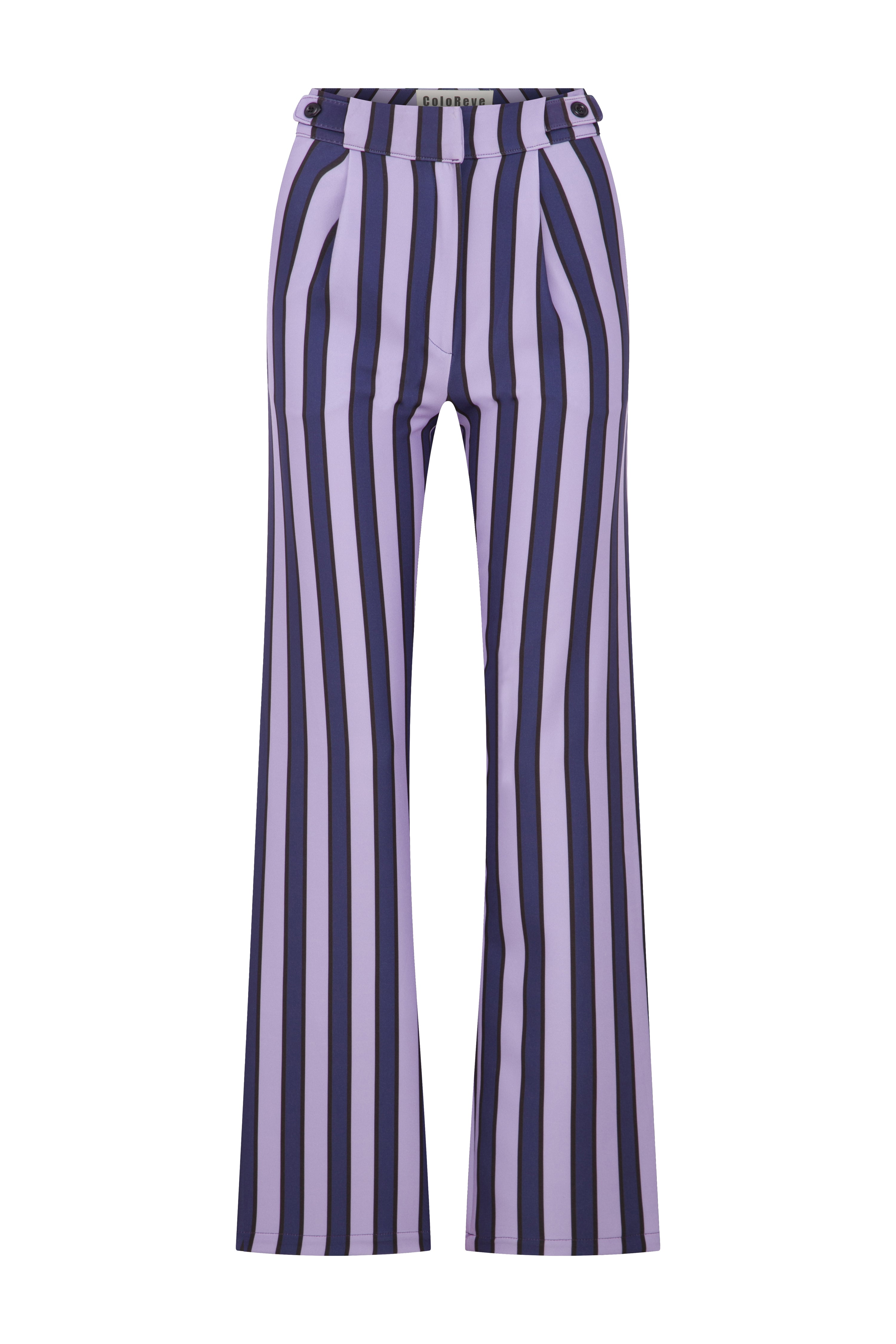 Purple Striped Pants