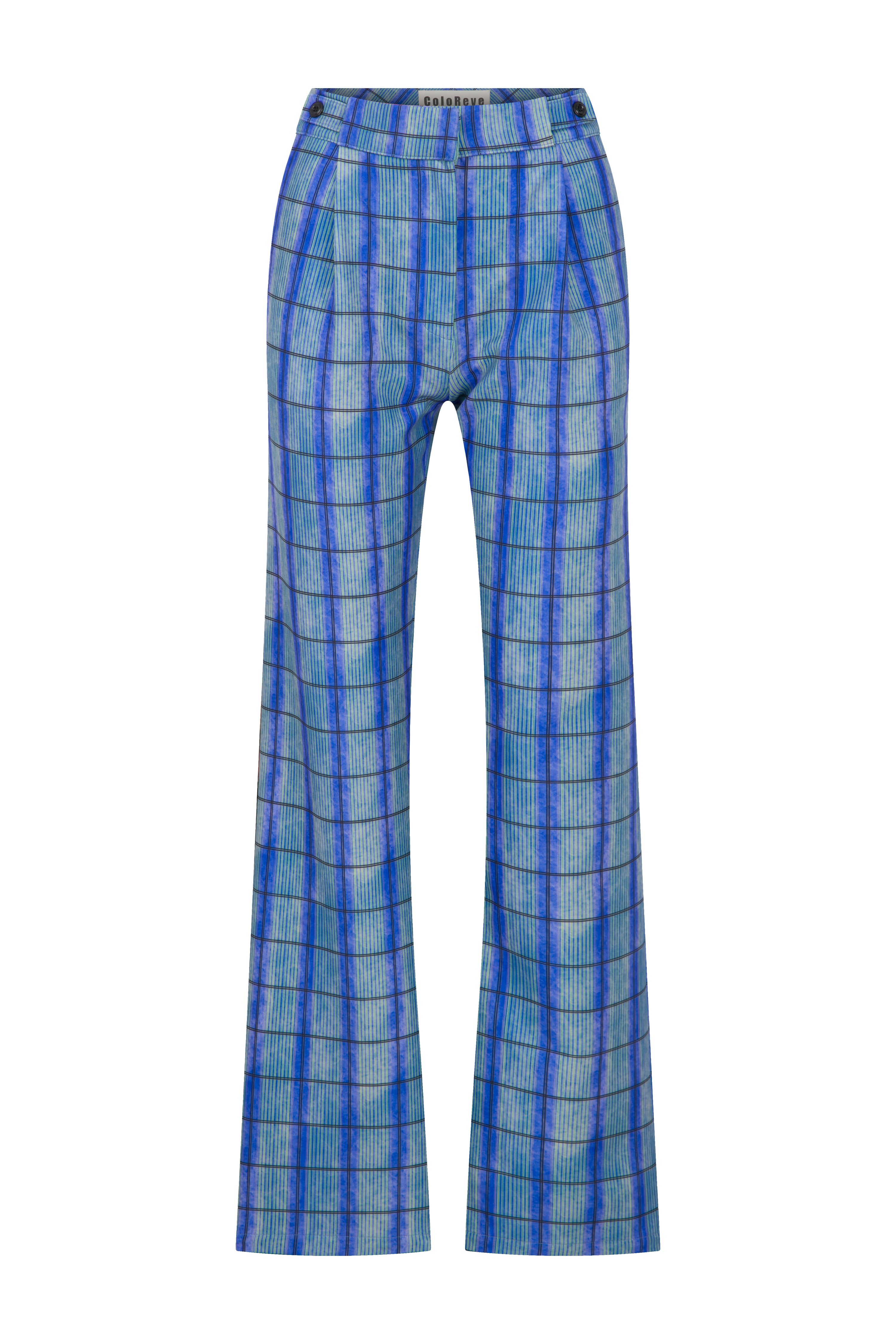 Blue Printed Pants