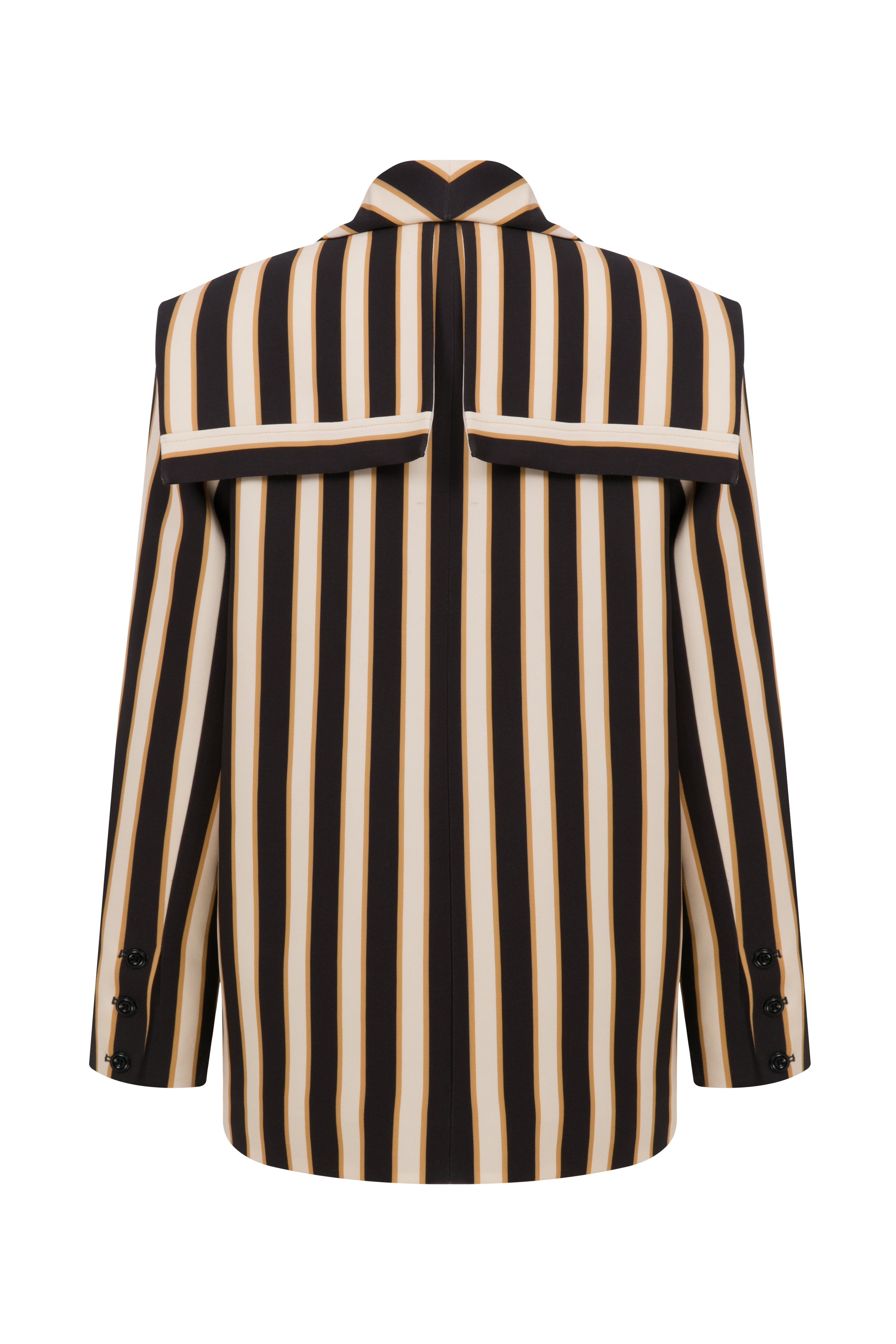 Brown Striped Blazer