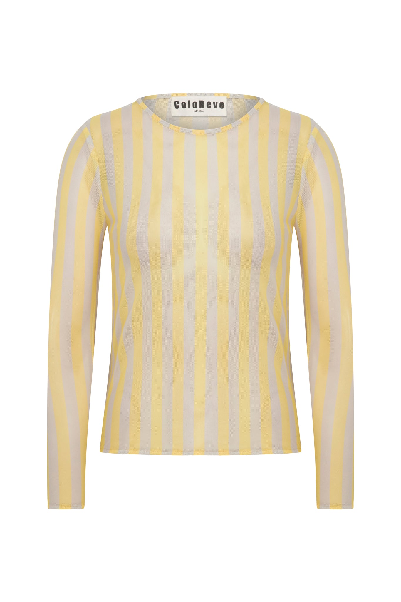 Printed Mesh Long Sleeve T-Shirt