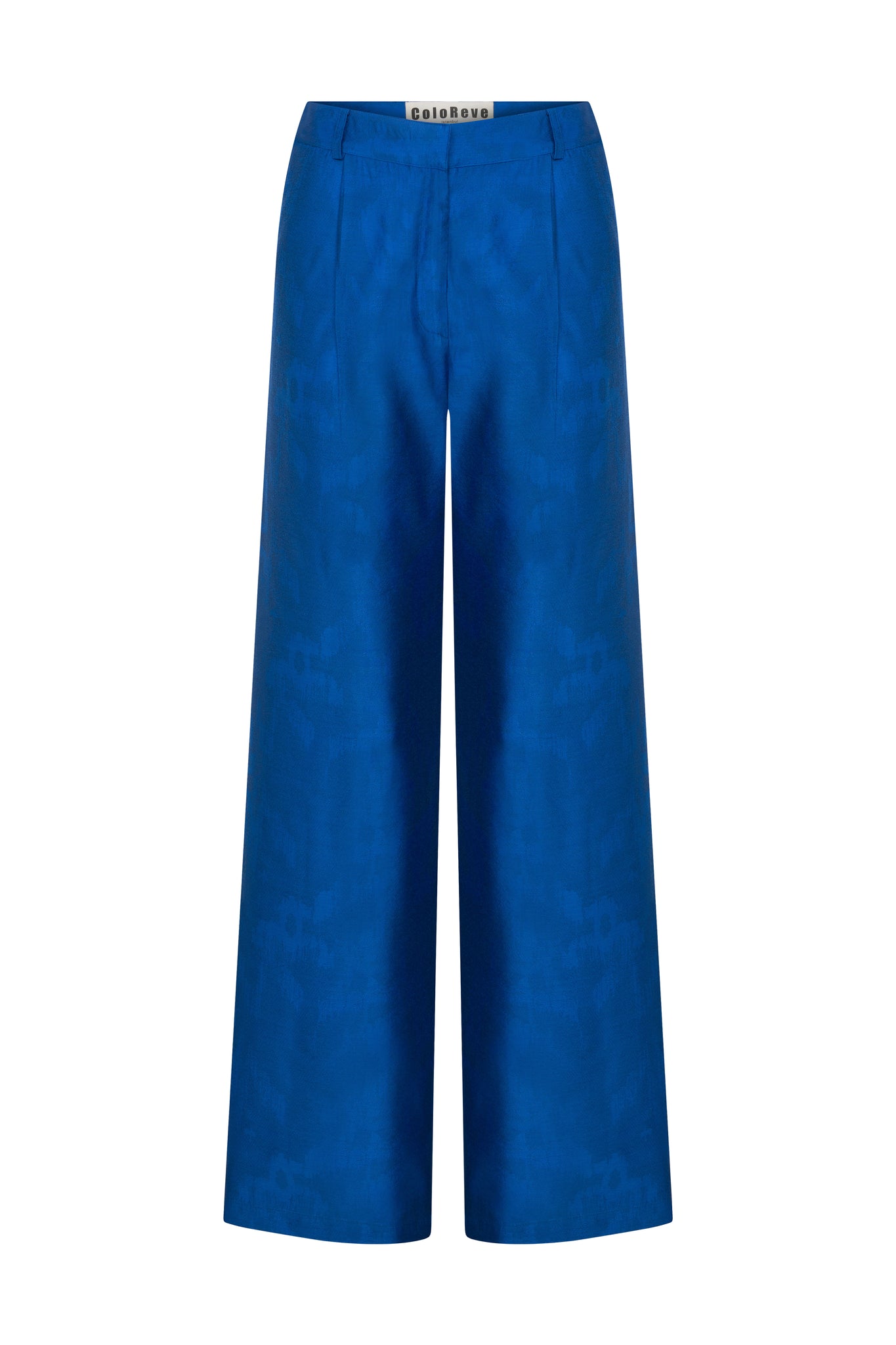 Blue Textured  Pants
