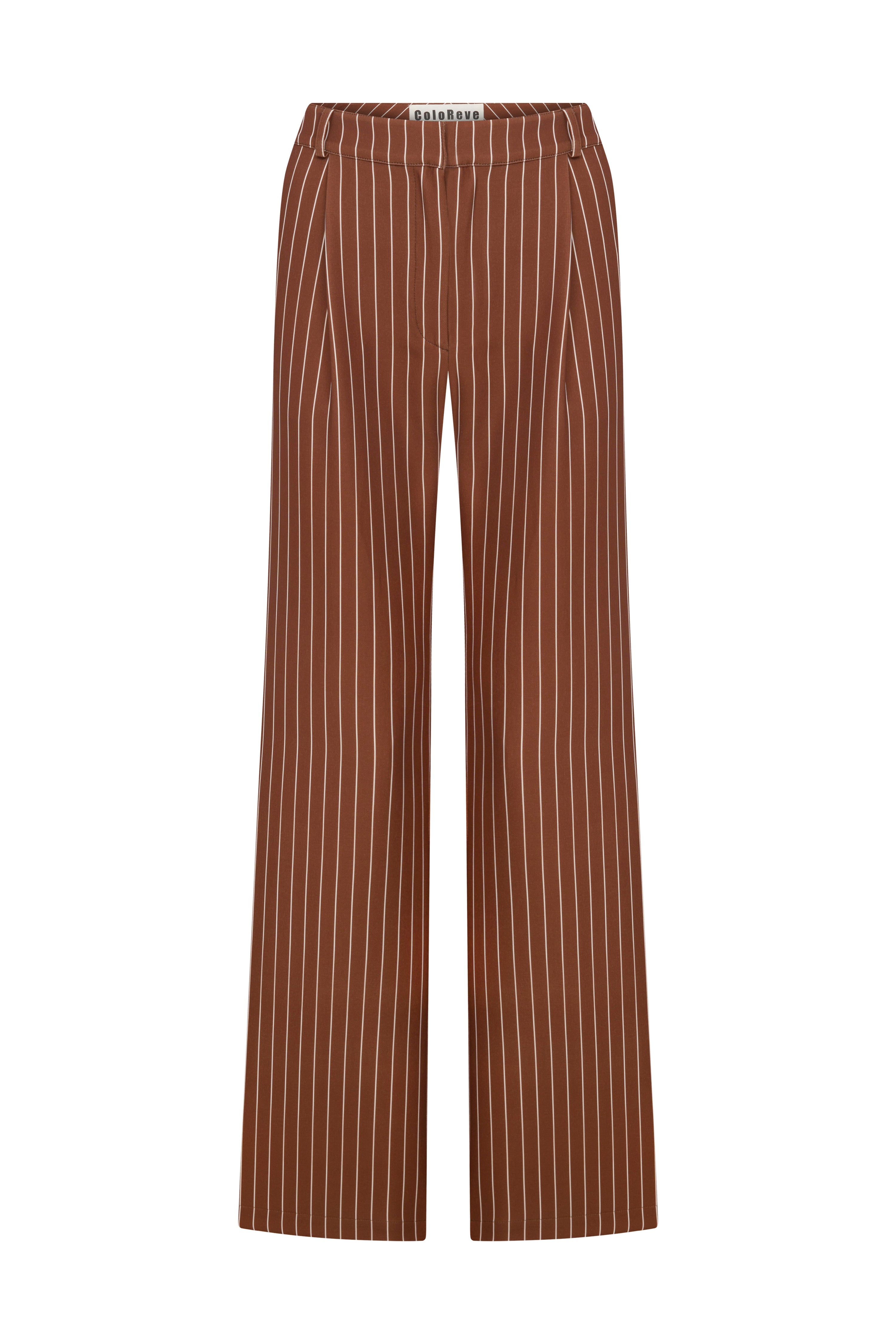 Brown Striped Pants