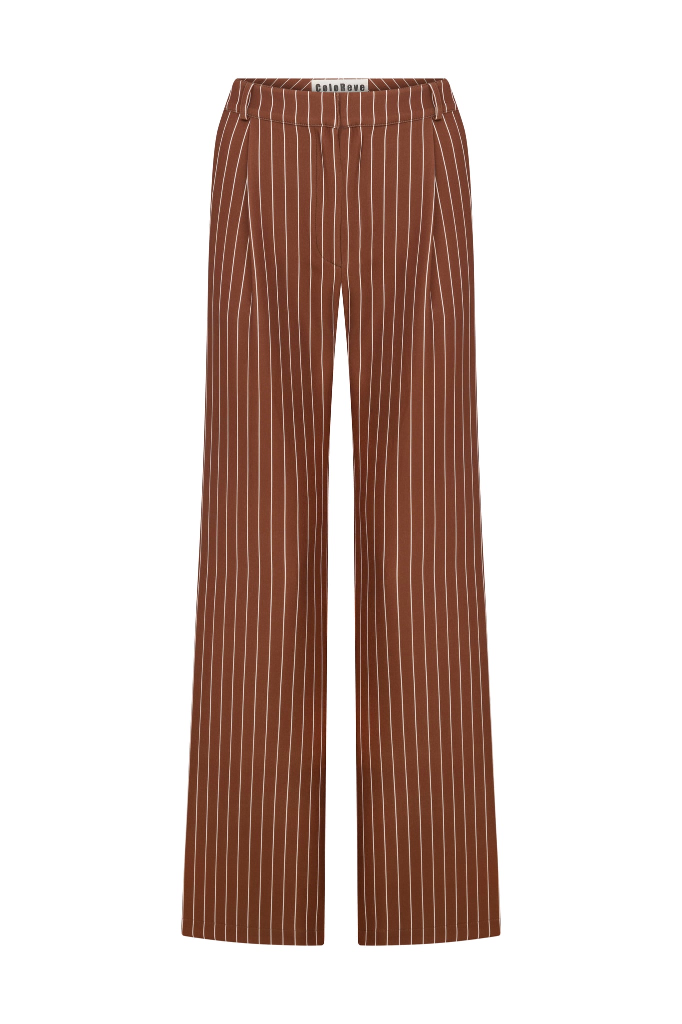 Brown Striped Pants