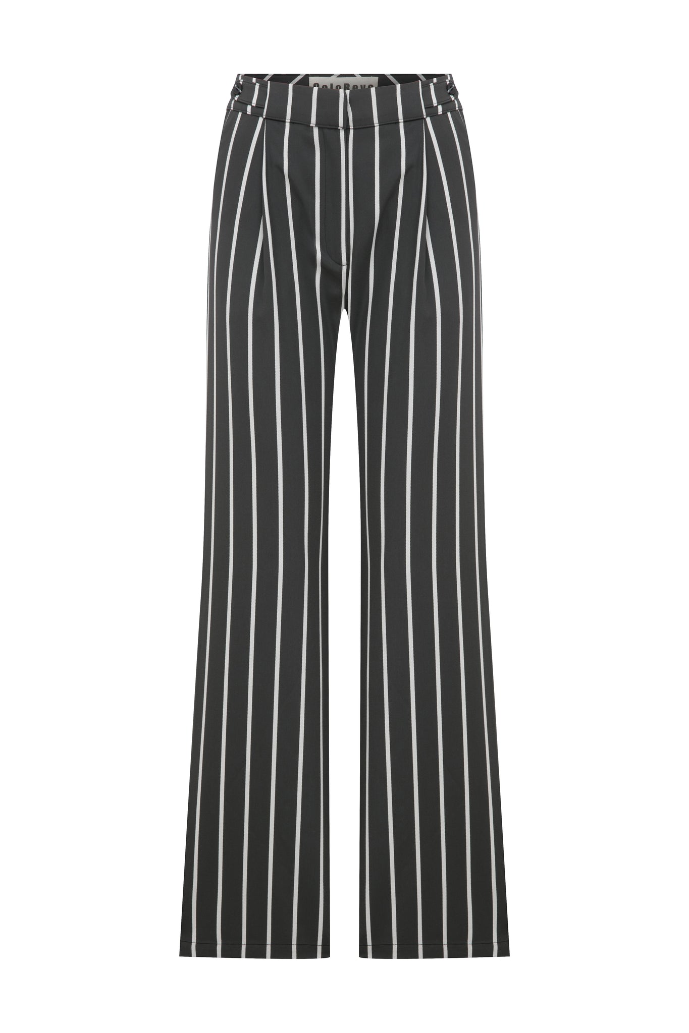 Grey Striped Pants