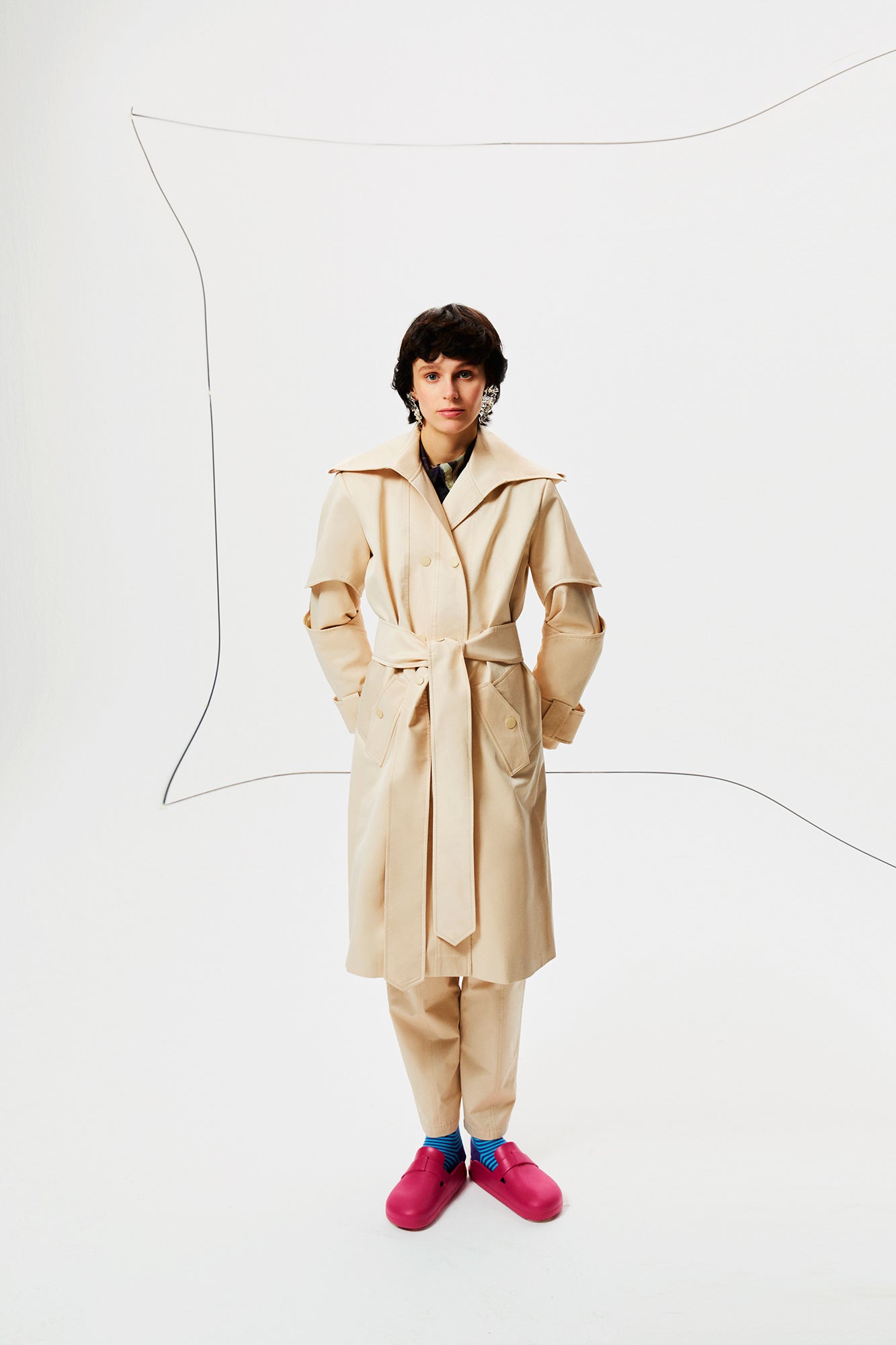 Figura Beige Trench Coat