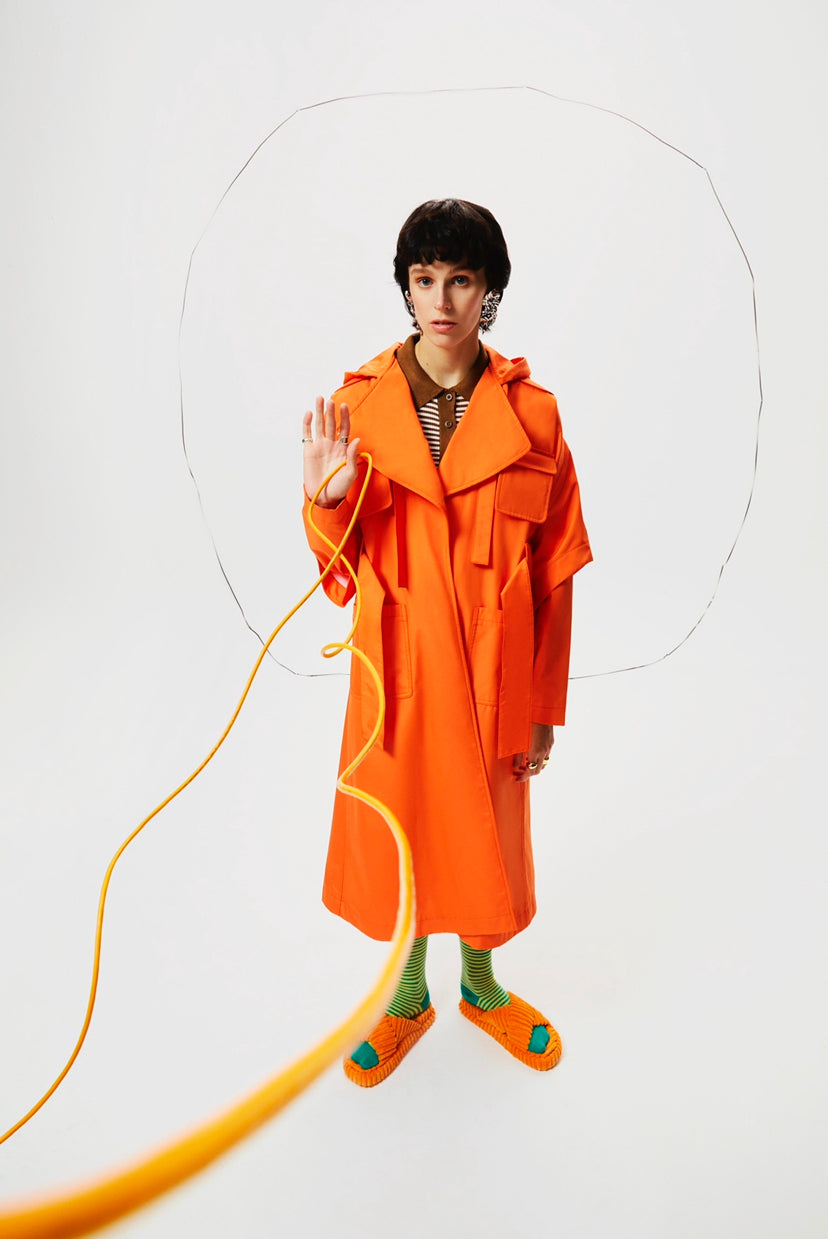 Fisherman Trenchcoat - Orange